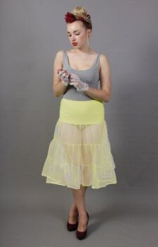 Lemon Petticoat Tiered