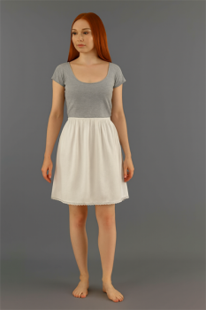 Short Ivory Half Slip