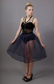 Navy Blue Net Petticoat