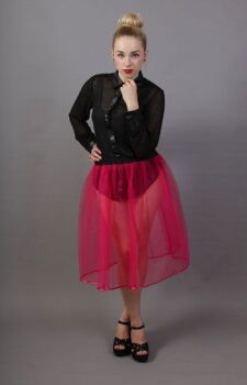 Cerise Pink Net Petticoat