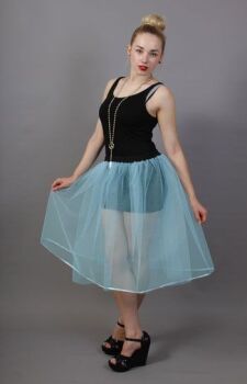 Pale Powder Blue Net Petticoat