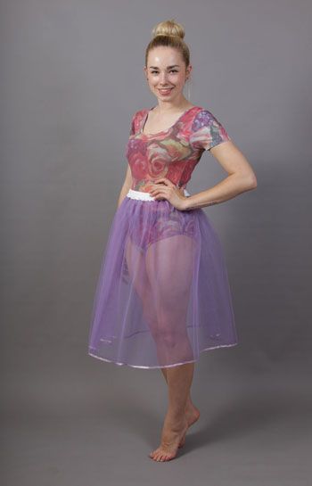 <!-- 008 -->Lilac Net Petticoat