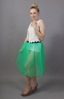 Jade Green Net Petticoat