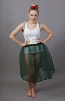 Bottle Green Net Petticoat
