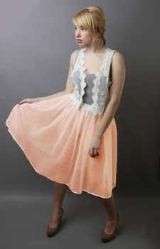 Peach Net Petticoat
