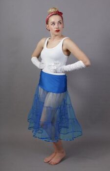 Royal Blue Petticoat Tiered