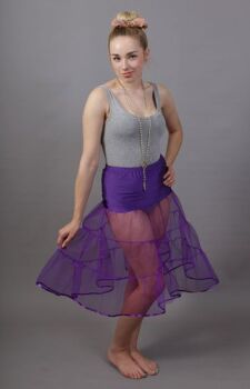 Purple Petticoat Tiered