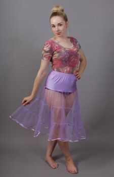 Lilac Petticoat Tiered