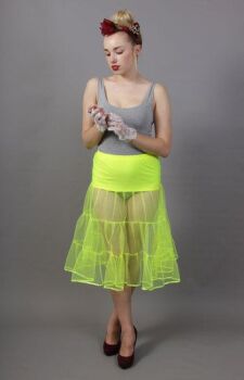 Flo Neon Yellow Petticoat Tiered