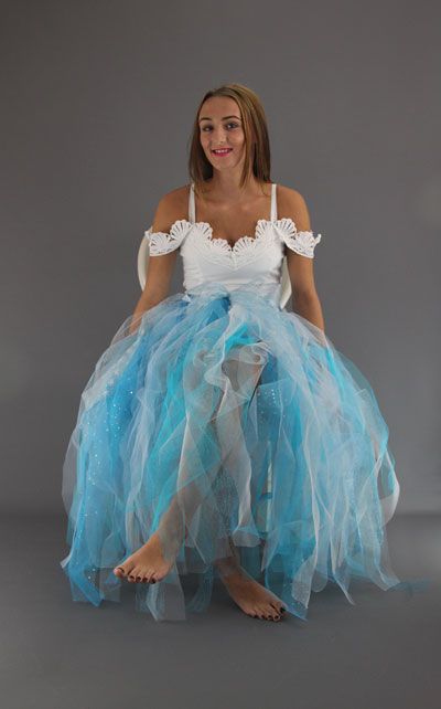 <!-- 006 -->Frozen Princess Fairy Net Skirt