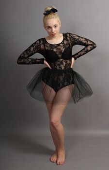 Short Black Net Skirt