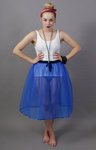 Royal Blue Net Skirt