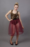 Wine Net Skirt