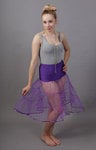 Purple Tiered Net Skirt