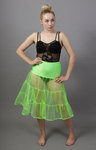 Flo Neon Green Tiered Net Skirt