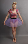 Short Lilac Net Skirt