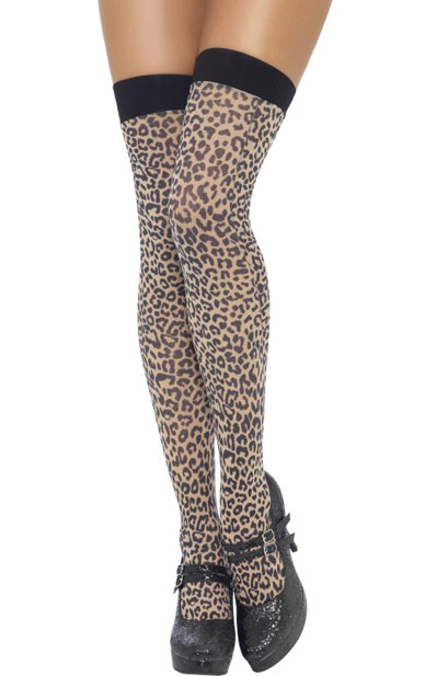 Leopard Print Stockings