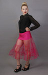 Cerise Petticoat Tiered