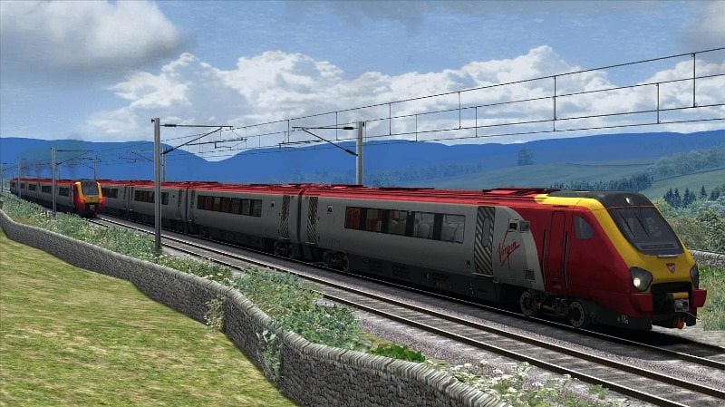 Image showing the free Virgin Trains repaint of the CrossCountry Class 220 'Voyager' DEMU Add-On DLC