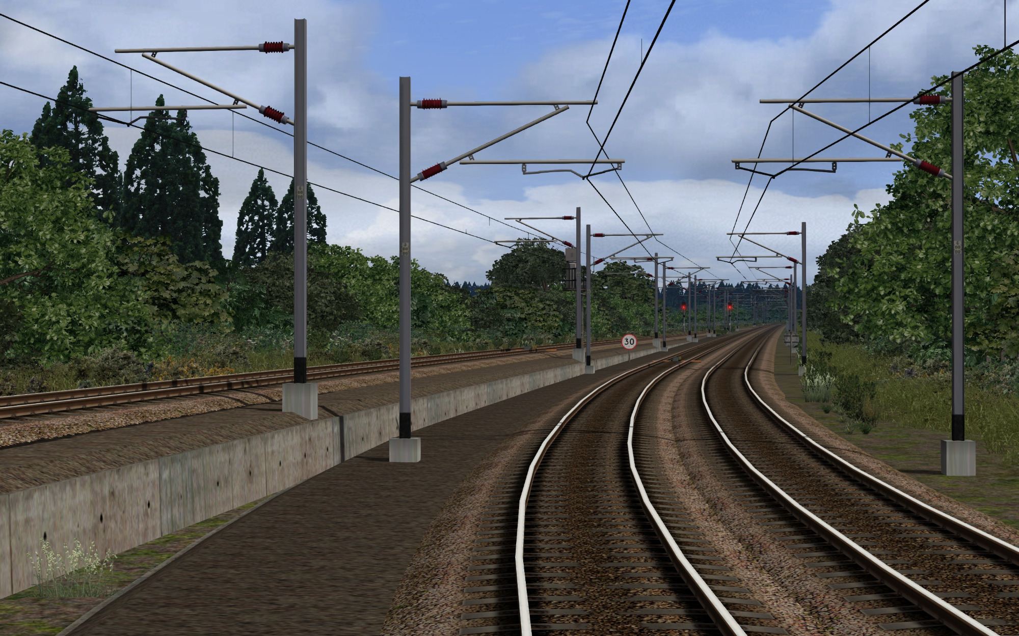 Image showing screenshot of the free Carstairs extension of this route, available here at DPSimulation