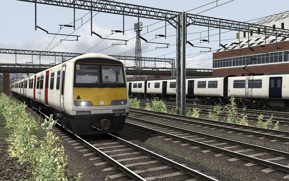 Image showing a free repaint of the Class 321 EMU in Greater Anglia livery