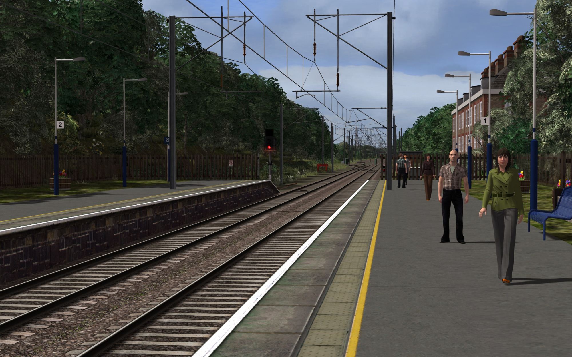 Image showing screenshot of the free ECML South: Royston Extension route from DPSimulation