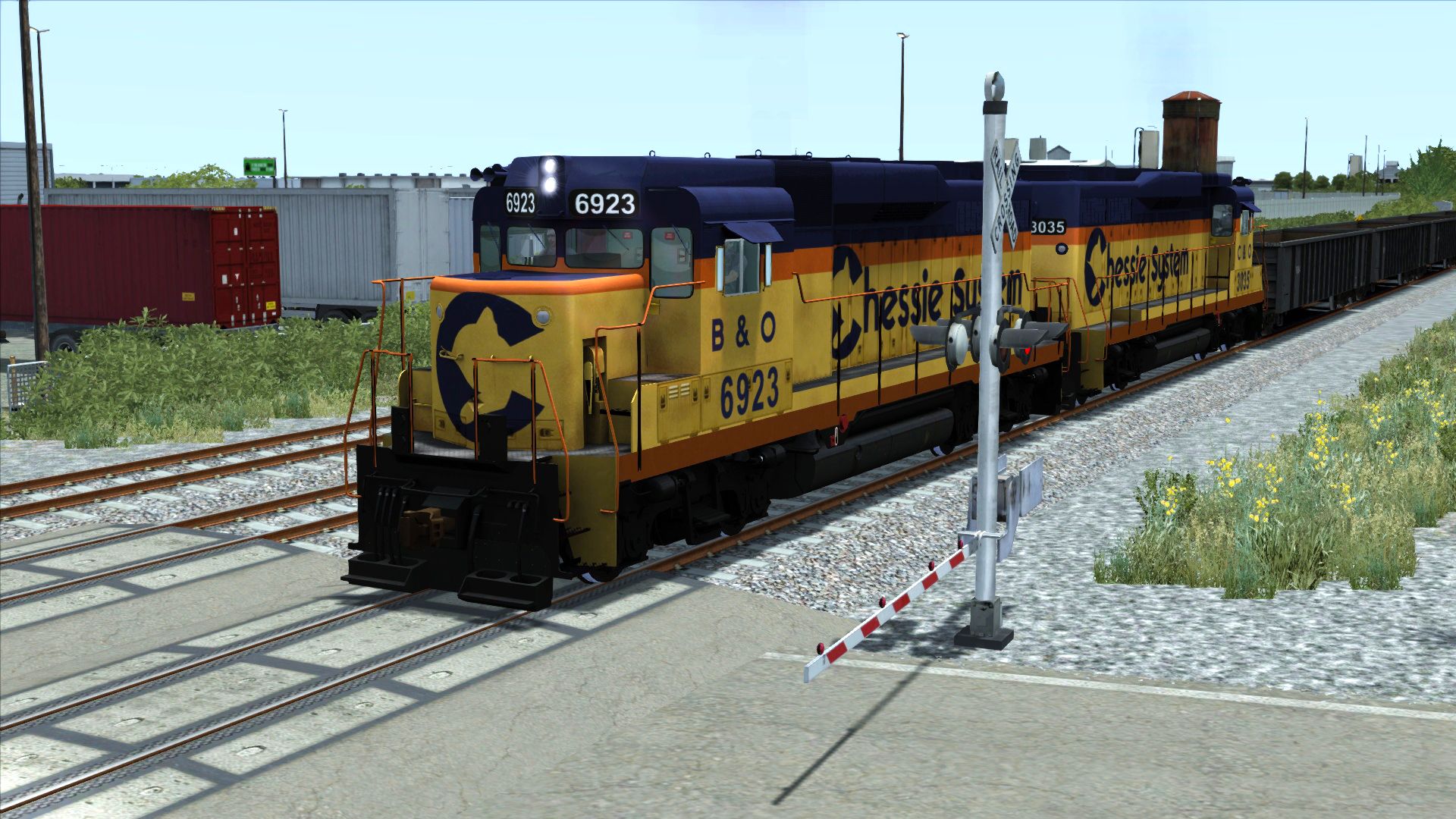 Image showing the Chessie Systems livery pack for the GP30 locomotive from the TS Marketplace