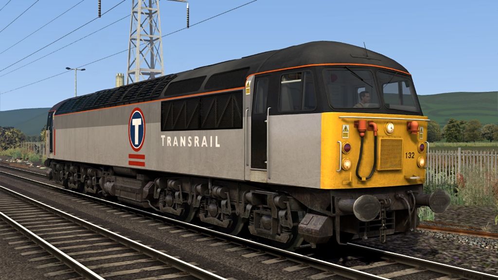 Image showing screenshot of a Class 56 locomotive as seen in the Armstrong Powerhouse Class 56 Enhancement Pack