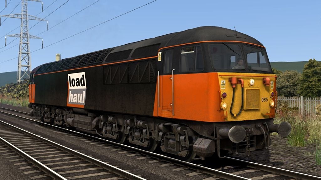 Image showing screenshot of a Class 56 locomotive as seen in the Armstrong Powerhouse Class 56 Enhancement Pack