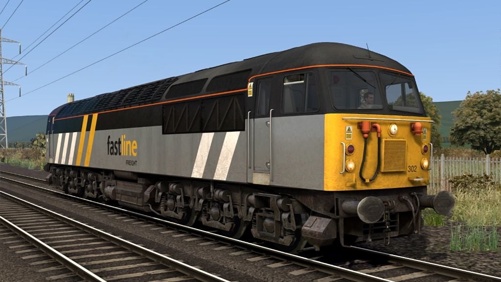 Image showing screenshot of a Class 56 locomotive as seen in the Armstrong Powerhouse Class 56 Enhancement Pack