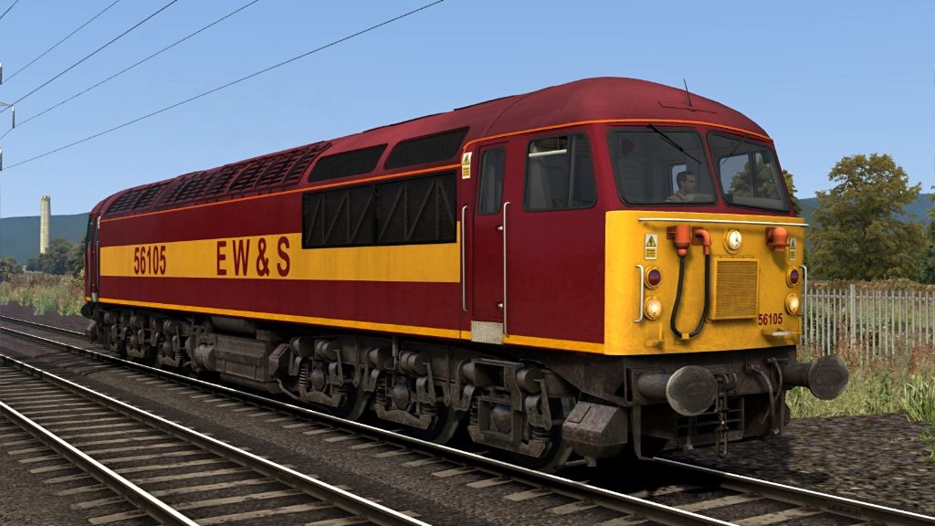 Image showing screenshot of a Class 56 locomotive as seen in the Armstrong Powerhouse Class 56 Enhancement Pack