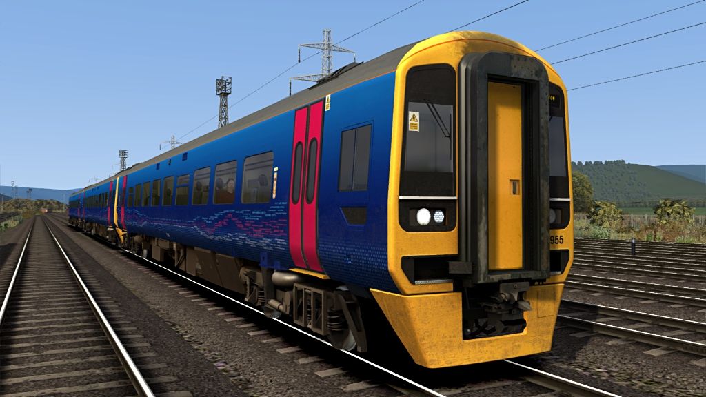 Image showing screenshot of one of the liveries featured in the Armstrong Powerhouse Class 158 Enhancement Pack