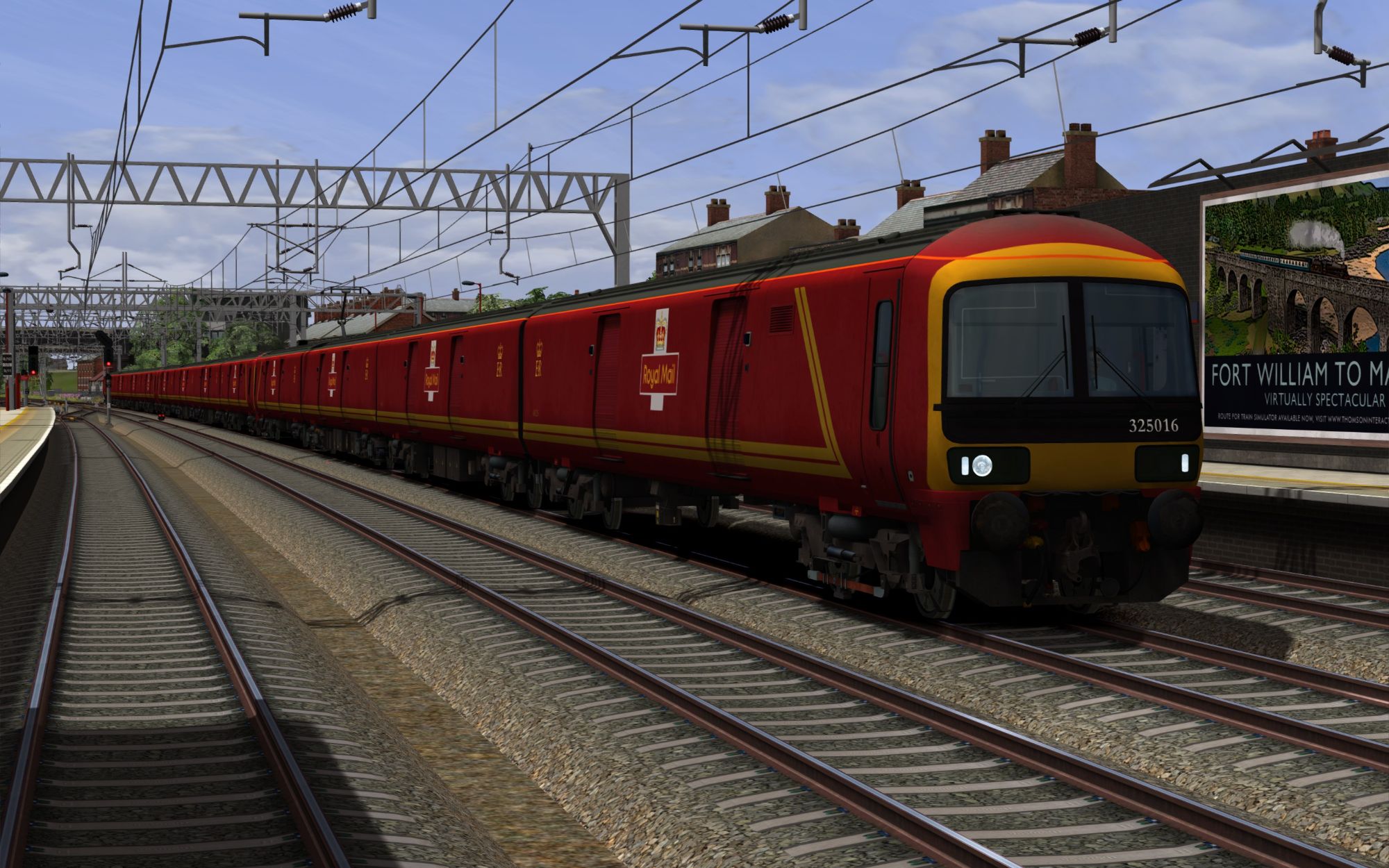 Image showing a screenshot of the Class 325 EMU with the DPSimulation branding pack applied