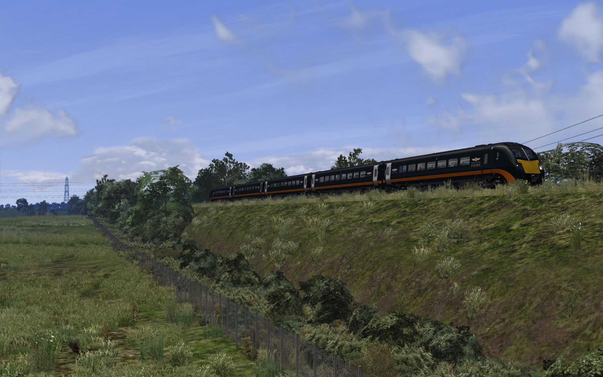 Image showing a screenshot of the all new North East England route from DPSimulation