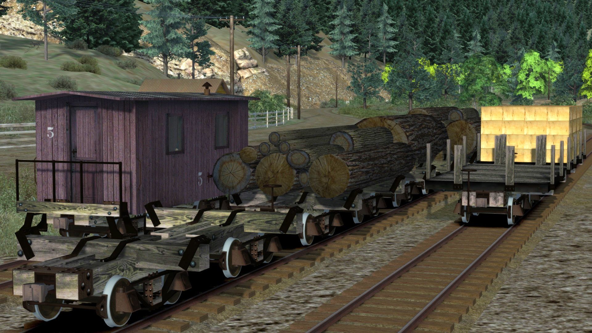 Image showing screenshot from one of the Clear Creak Narrow Gauge Expansion Packs