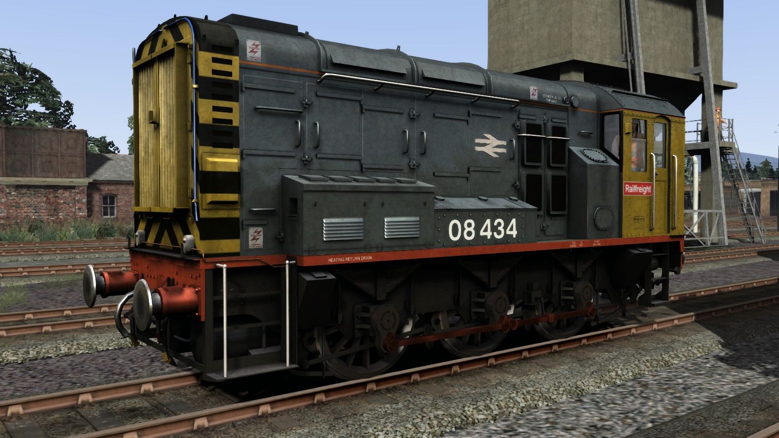Image showing screenshot of the Railfreight liveried Class 08 pack from the TS Marketplace
