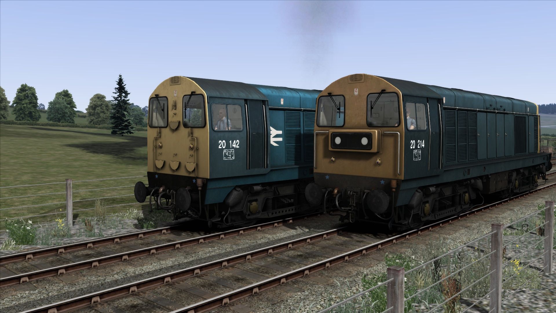 Image showing screenshot of the BR Blue liveried Class 20 pack from the TS Marketplace