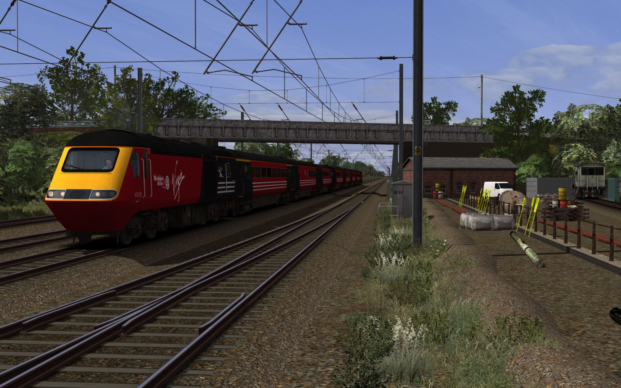 Image showing a screenshot of the all new North East England route from DPSimulation