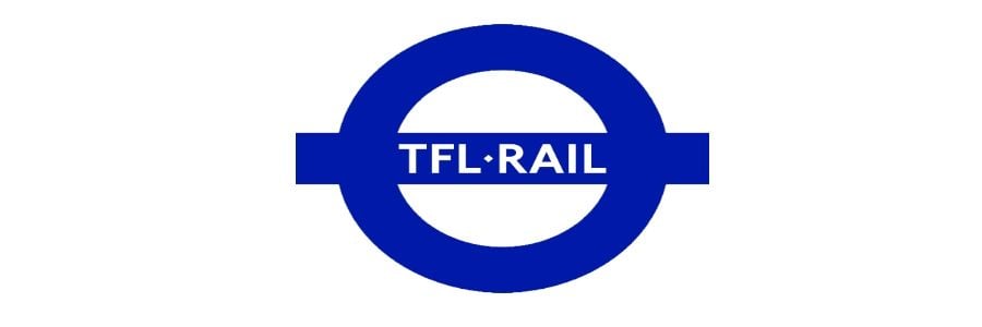 Image showing the Transport for London Rail (TFL Rail) logo.