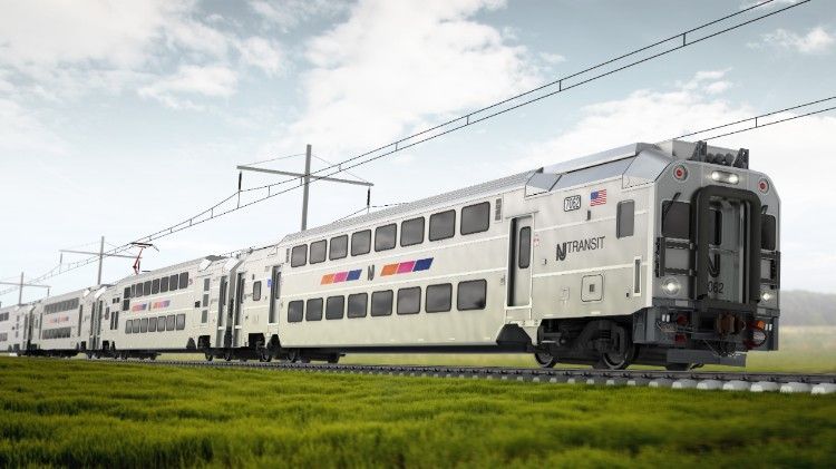 Artists impression of Bombardier Multilevel 3 commuter rail cars