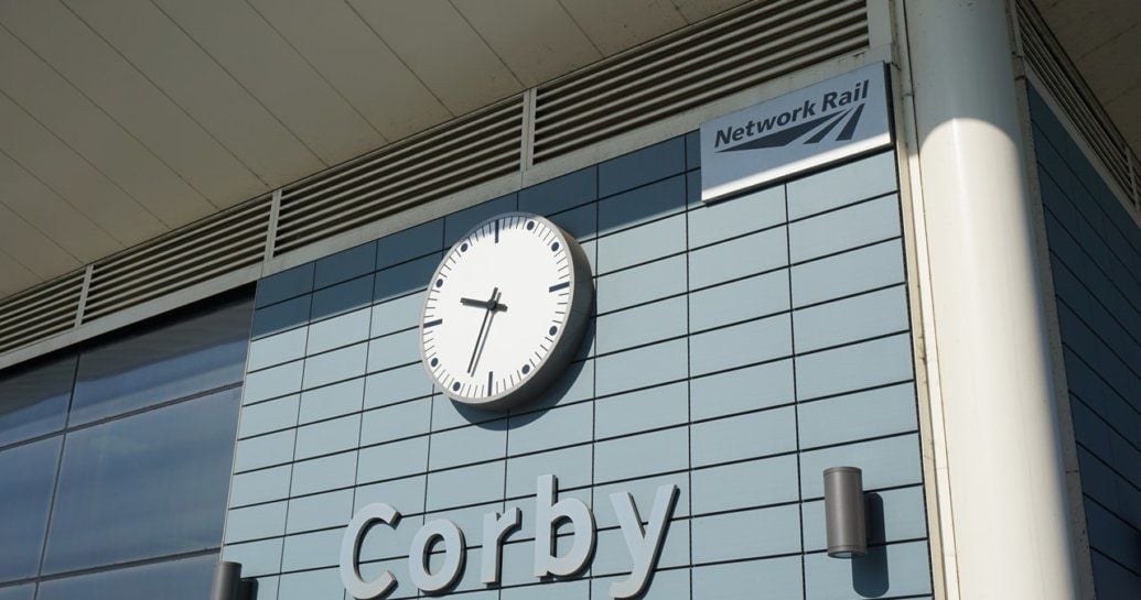 Corby station building