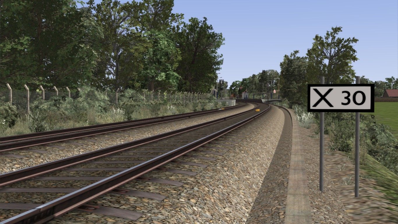 Image depicting a lineside wrong direction speed restriction board.