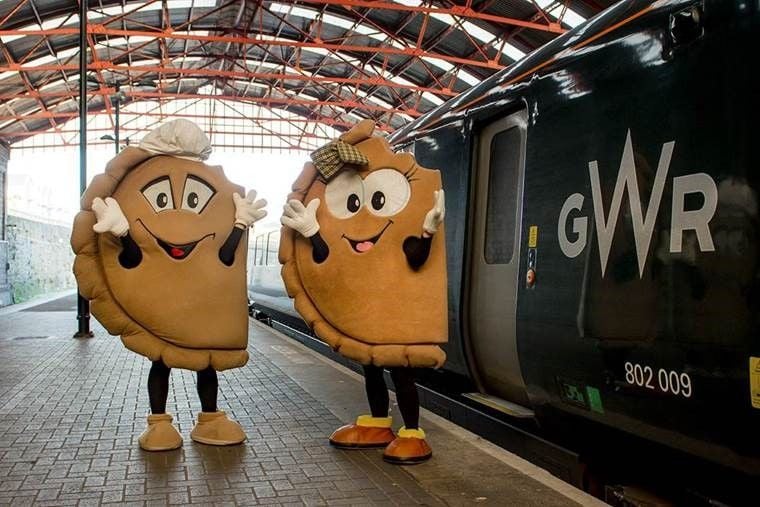 Image showing people dressed in Cornish Pasty costumes