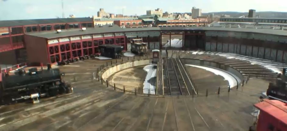 Clickable image taking you to the Steamtown webcam