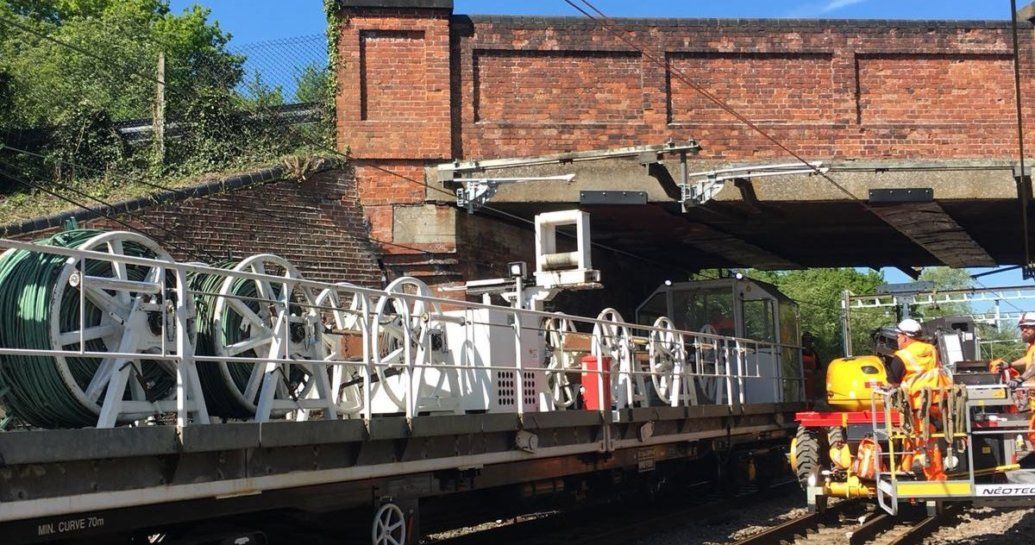 Image showing Network Rail work site