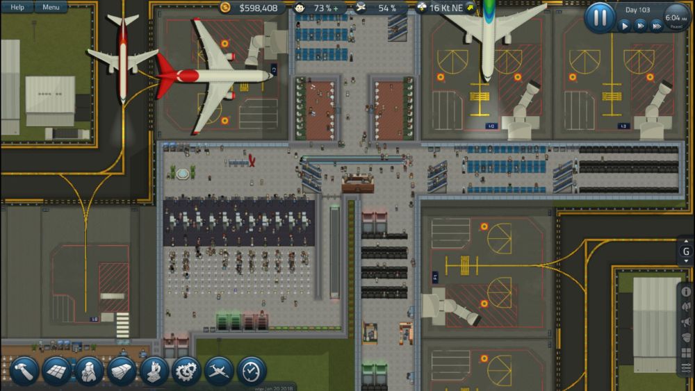 simairport standby gates