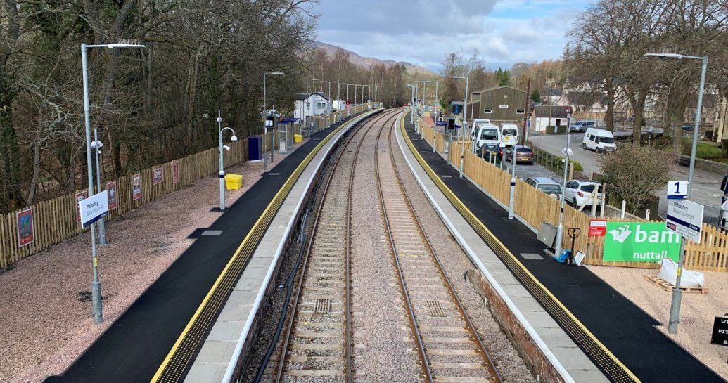 Image showing upgraded station on the Highland Main Line