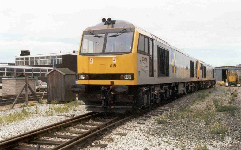 Image showing 60015 and classmate at the RTC sidings ready for a trip to the Mickleover test track where the locos were first subjected to acceptance and proving tests