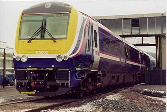 Image showing 2 car 175002 in the compound at Old Dalby newly arrived from the Severn Valley Railway in November 1999