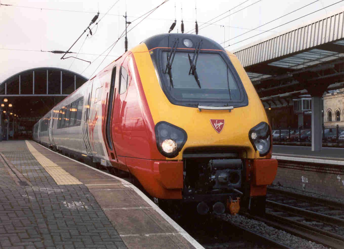 Image showing 221114 at Newcastle station after a run from Crofton sometime in March 2002